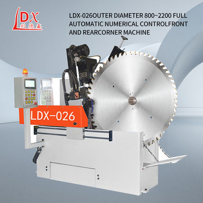 LDX-026A Fabricantes personalizam grande servo balanço ângulo circular máquina de moagem de lâmina de serra