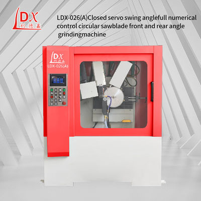 LDX-026A Alimentação por servo Full CNC Circular Saw Blade Front And Rear Angle Grinder