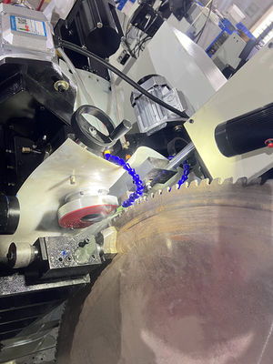 LDX-028A Máquina de moagem de engrenagem de três eixos / cinco eixos CNC de lâmina de serra circular de cabeça de moagem dupla