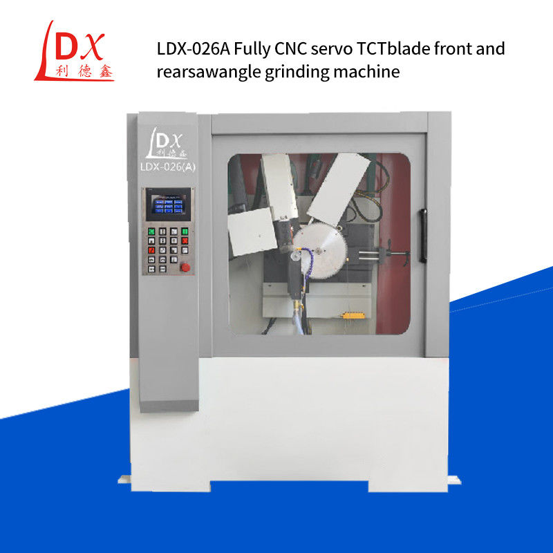 Máquina de rectificação de ángulo frontal e traseiro de lâmina de serra circular de carburo CNC LDX-026A