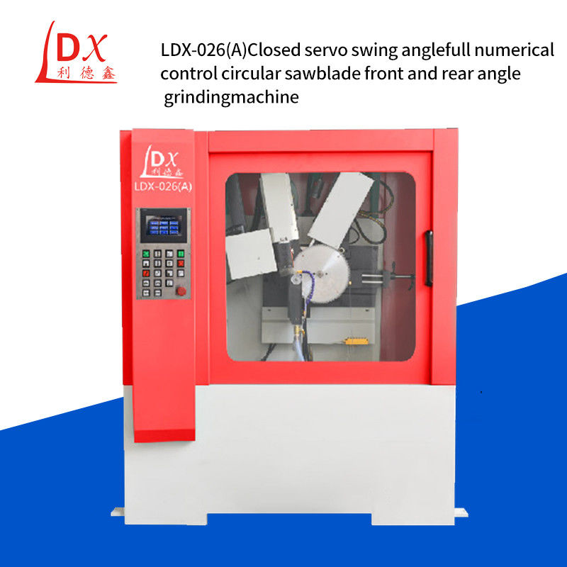 Máquina de afundamento de lâmina de serra CNC TCT de ângulo de balanço completo fechado LDX-026A