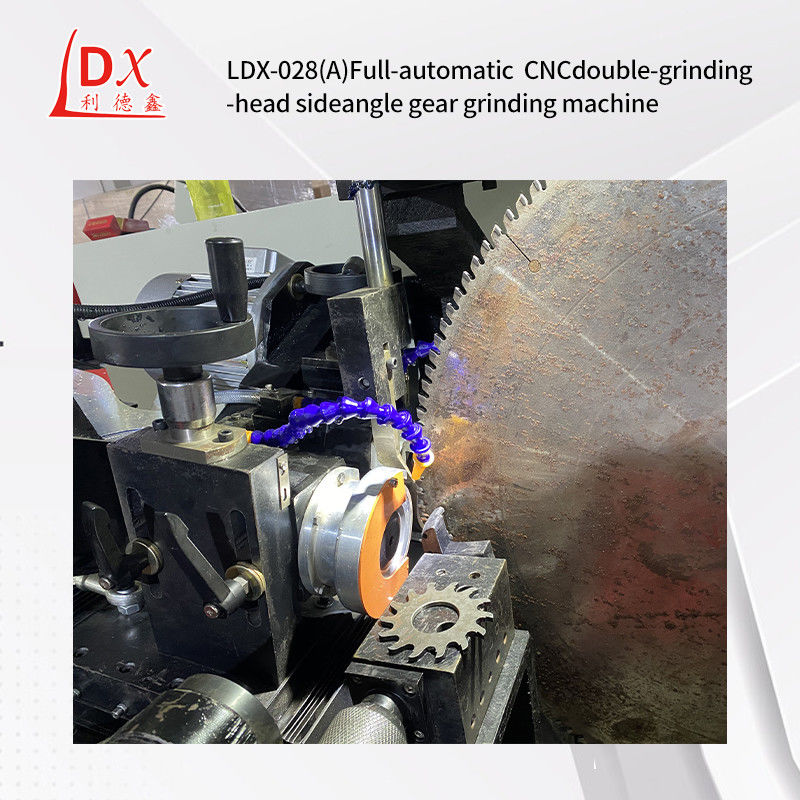 Servo Dupla cabeça de moagem ângulo lateral completo CNC TCT Máquina de afiar lâmina de serra LDX-028A