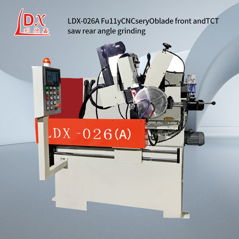 Máquina de moagem de servo completo de cinco eixos de liga circular de lâmina de serra dianteira e traseira LDX-026A