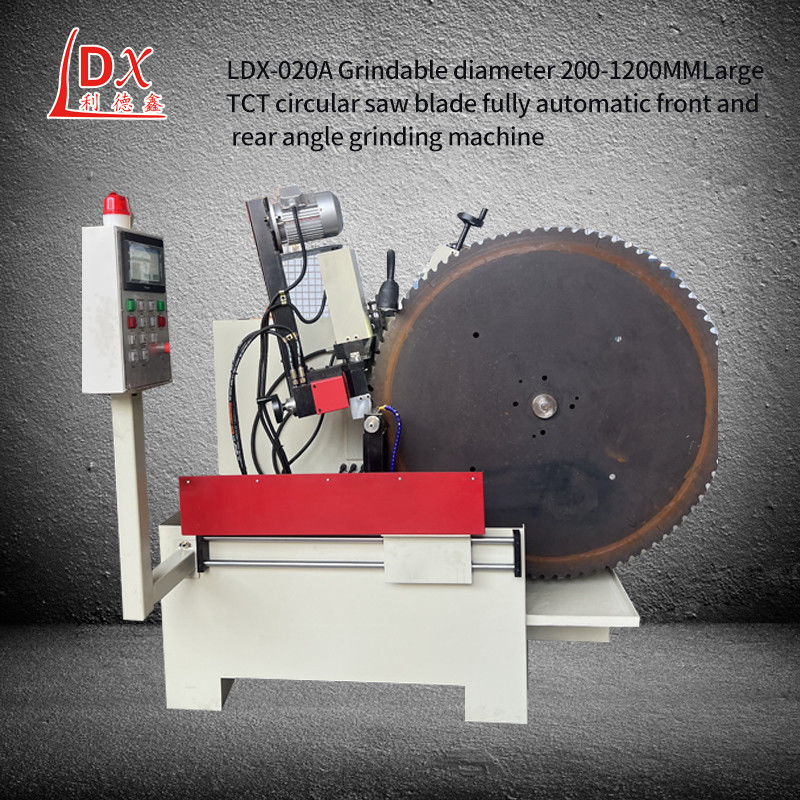 LDX-020A 200MM-1000MM Diâmetro TCT Máquina de moagem de engrenagem de serradura circular