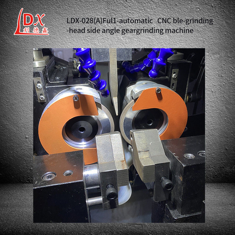 LDX-028A Máquina de afiar ângulo lateral de cabeça de moagem dupla CNC completa