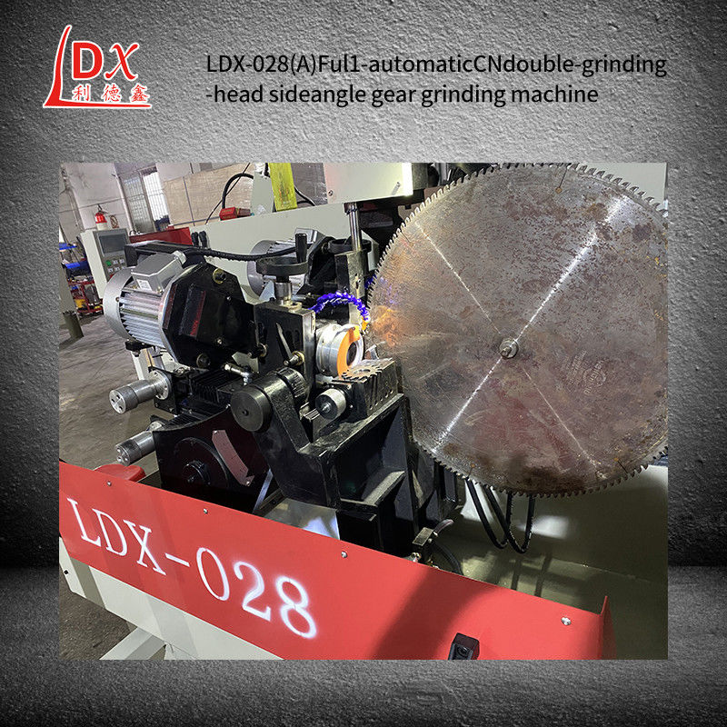 LDX-028A Servo Full CNC Alloy Saw Blade Double Grinding Head Side Grinding Machine Máquina de moagem lateral