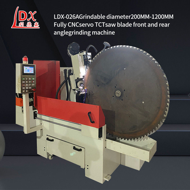 LDX-026A Servo alimentação completa CNC lâmina de serra circular dianteira e traseira máquina de afiar ângulo