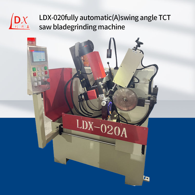 LDX-020A Máquina automática de fabricação de madeira, lâmina de serra, moedor de ângulo dianteiro e traseiro, fábrica de vendas diretas