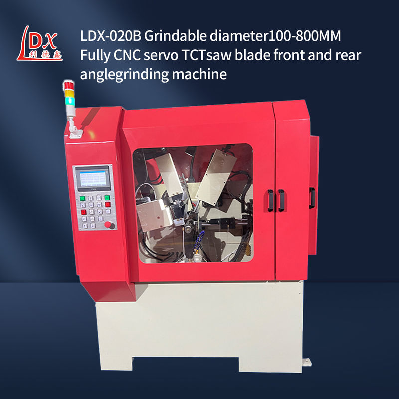 LDX-020B Servo Feed Full CNC Saw Blade Máquina de moagem de ângulo dianteiro e traseiro