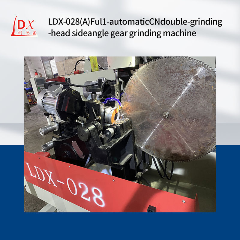 LDX-028A conjunto servo ferramenta cnc circular lâmina de serra dupla cabeça moagem ângulo lateral máquina moagem